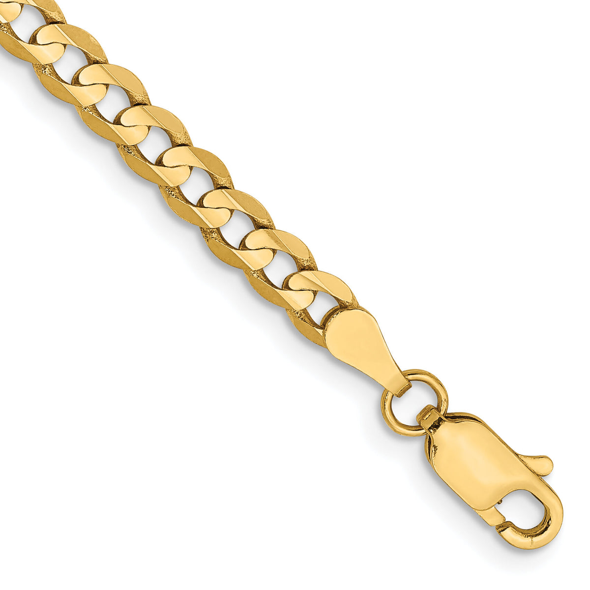 10K 3.8mm Open Concave Curb Chain 10K-10LCR100-9
