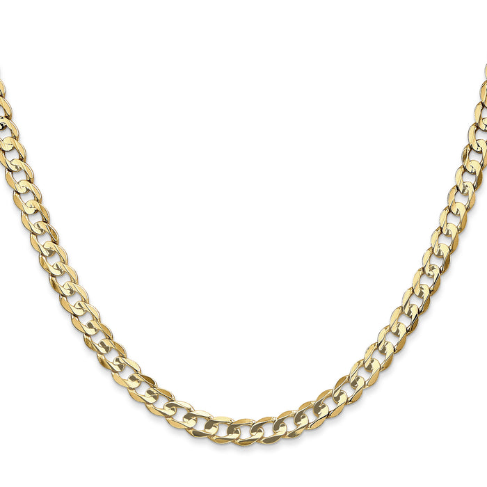 10K 4.5mm Open Concave Curb Chain 10K-10LCR120-20