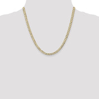 10K 4.5mm Open Concave Curb Chain 10K-10LCR120-20