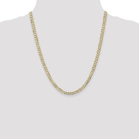 10K 4.5mm Open Concave Curb Chain 10K-10LCR120-22