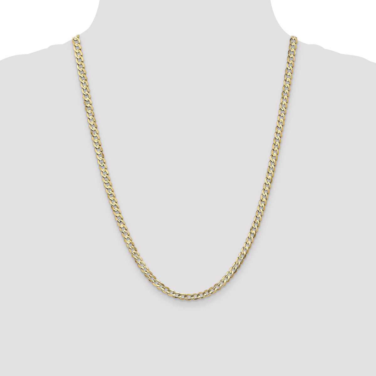10K 4.5mm Open Concave Curb Chain 10K-10LCR120-24