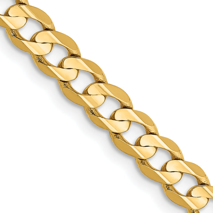 10K 4.5mm Open Concave Curb Chain 10K-10LCR120-28