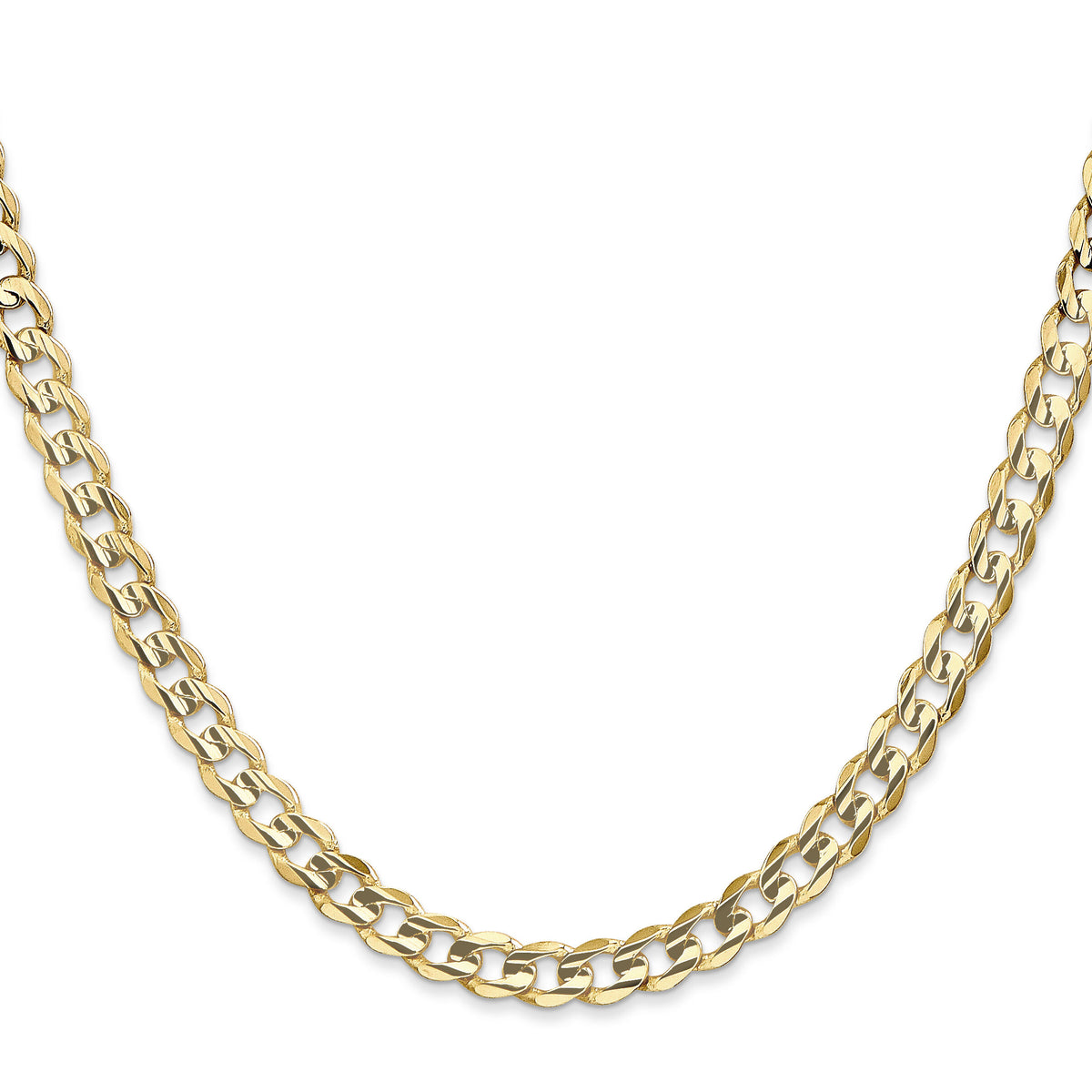10K 5.25mm Open Concave Curb Chain 10K-10LCR140-24