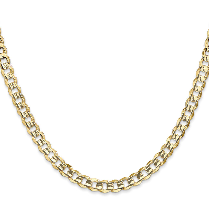 10K 5.25mm Open Concave Curb Chain 10K-10LCR140-28