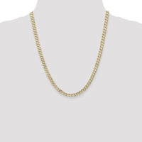 10K 5.25mm Open Concave Curb Chain 10K-10LCR140-22