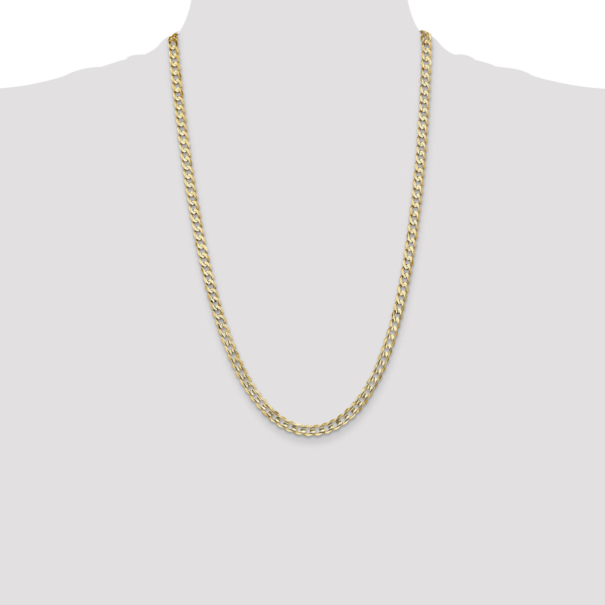 10K 5.25mm Open Concave Curb Chain 10K-10LCR140-26