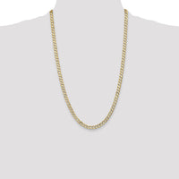 10K 5.25mm Open Concave Curb Chain 10K-10LCR140-26