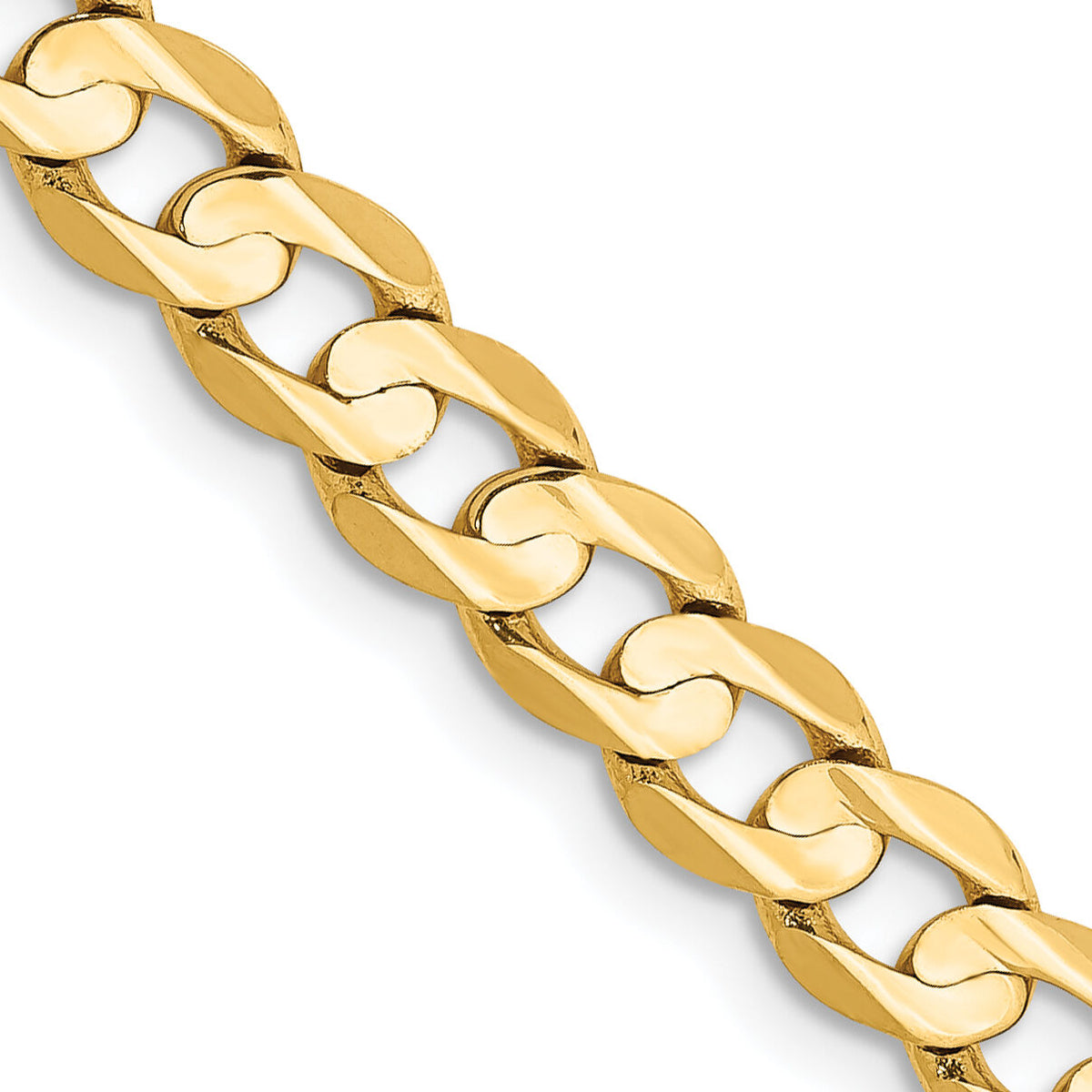 10K 5.25mm Open Concave Curb Chain 10K-10LCR140-28