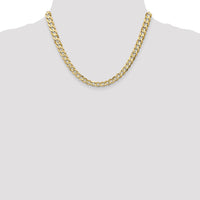 10K 6.75mm Open Concave Curb Chain 10K-10LCR180-18