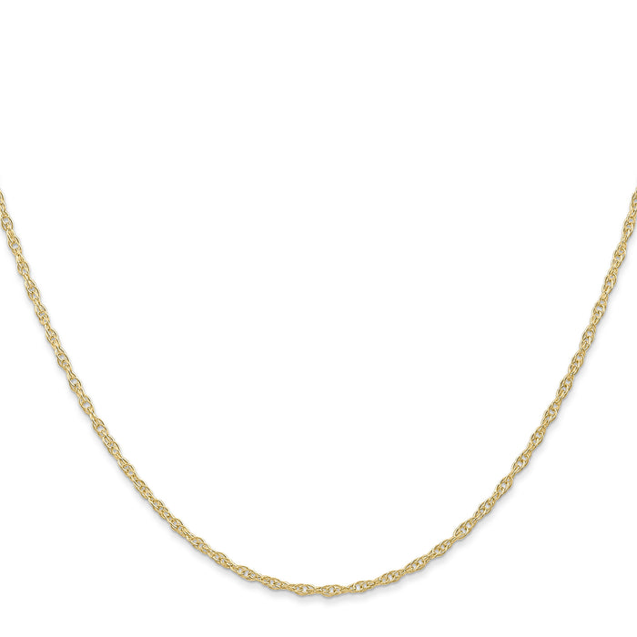 14K 1.35mm Carded Cable Rope Chain-10RY-22