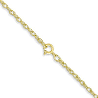 14K 16 inch Carded 1.35mm Cable Rope with Spring Ring Clasp Chain-10RY-16