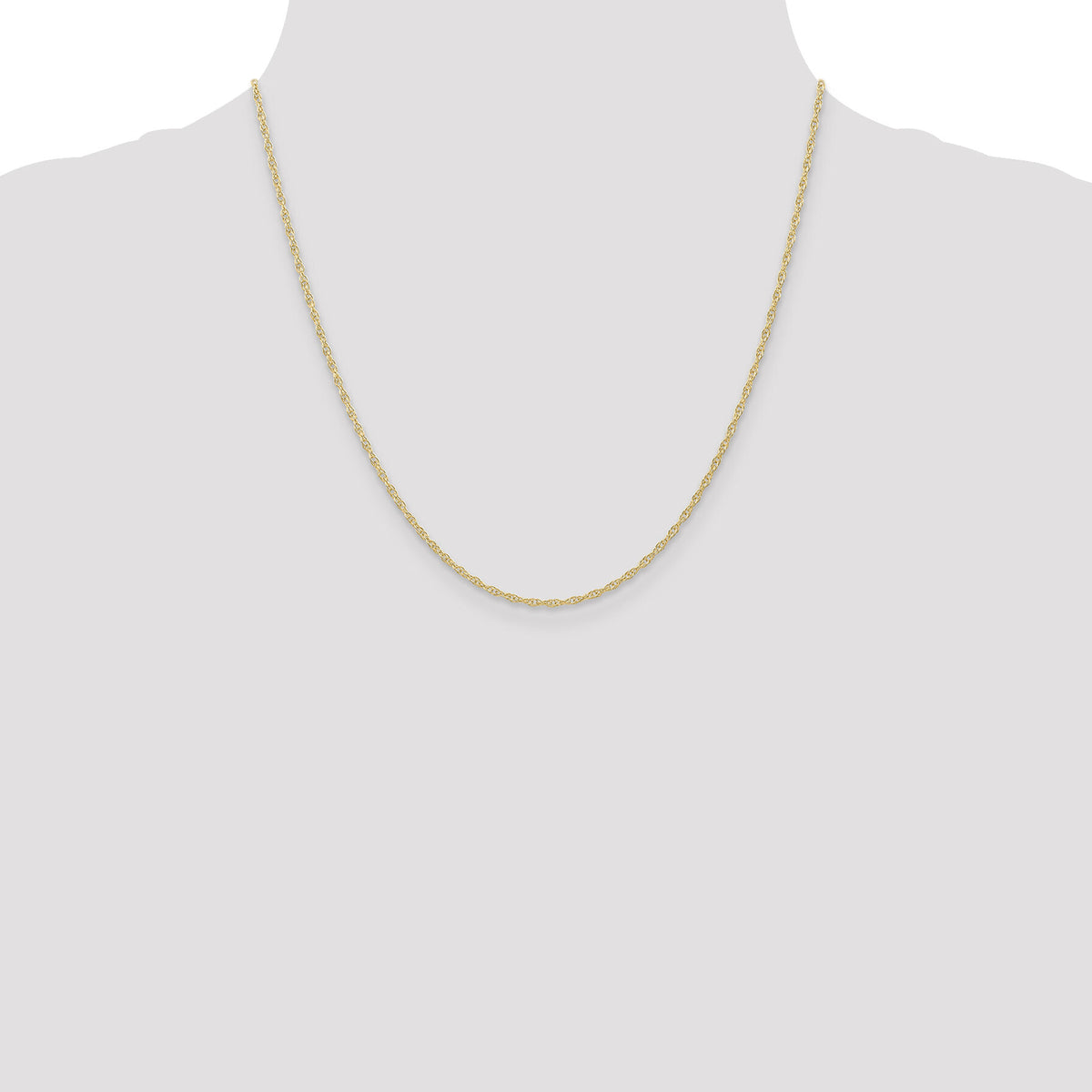 14K 1.35mm Carded Cable Rope Chain-10RY-20