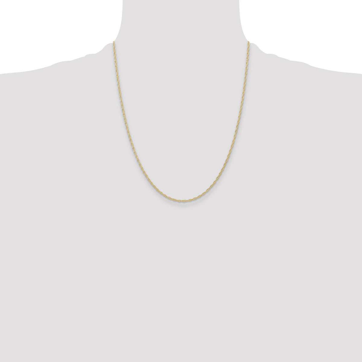 14K 1.35mm Carded Cable Rope Chain-10RY-22