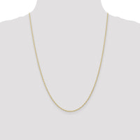 14K 1.35mm Carded Cable Rope Chain-10RY-24