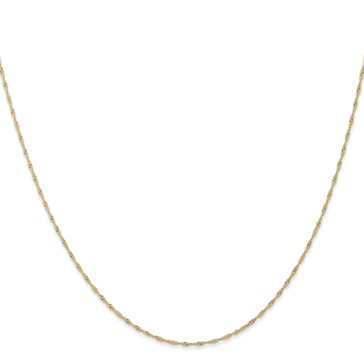 14k 1mm Carded Singapore Chain-10SY-18