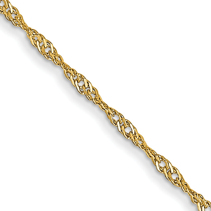 14k 1mm Carded Singapore Chain-10SY-18