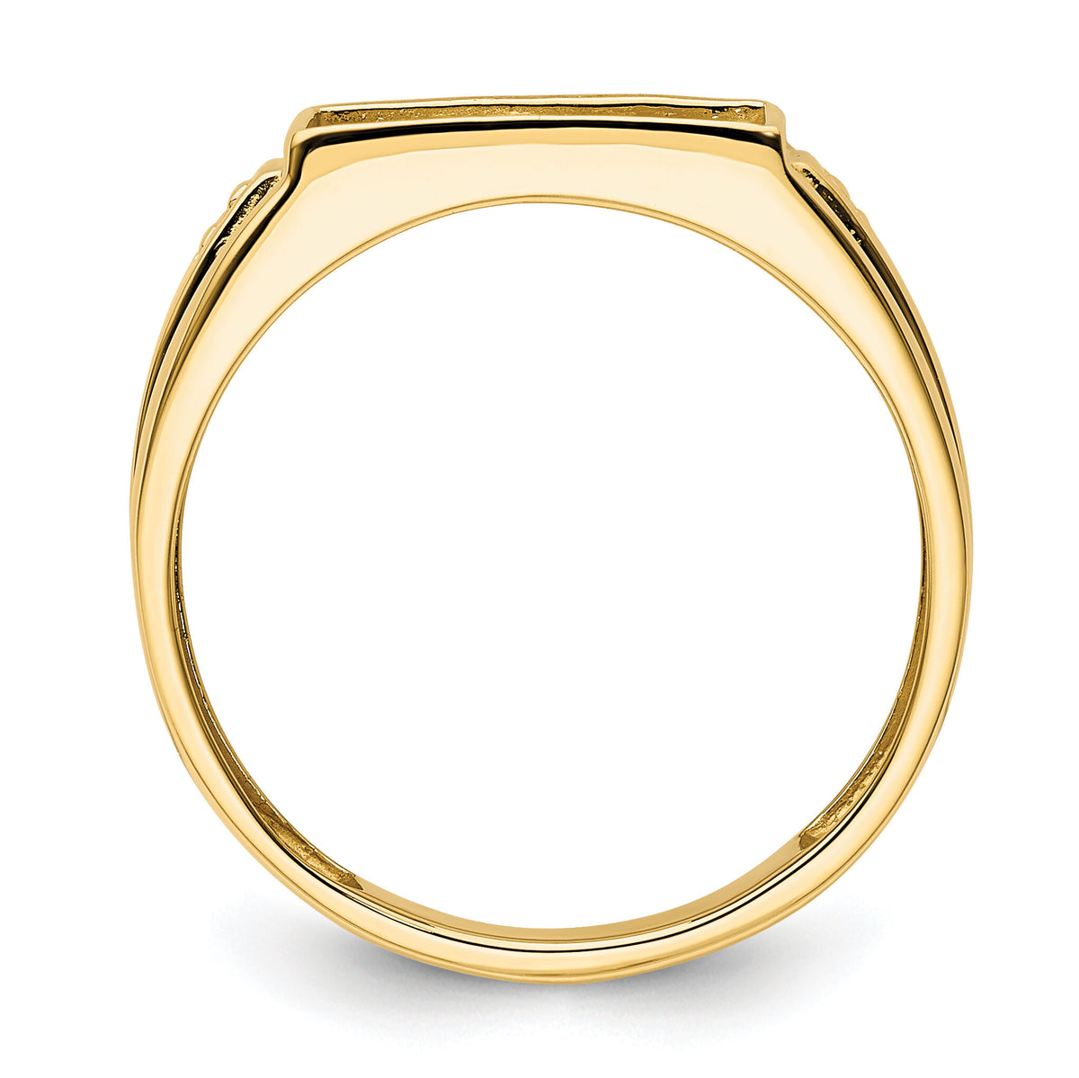 10k Gents Polished Ring Mounting-10X156B