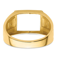 10k Gents Polished Ring Mounting-10X156B