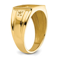 10k Gents Polished Ring Mounting-10X156B