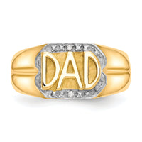 10k Men's Diamond DAD Ring-10X164