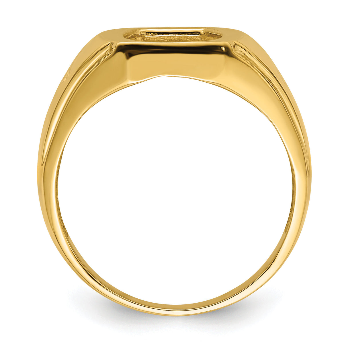 14k Men's Cross Ring Mounting-X32B