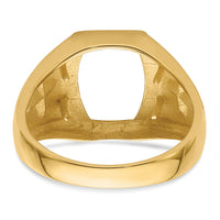 14k Men's Cross Ring Mounting-X32B