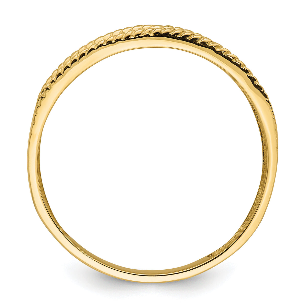 14k Men's with Rhodium Cross Wedding Ring Mounting-X74B