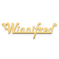 10k Yellow Gold Underlined Name Plate-10XNA943Y