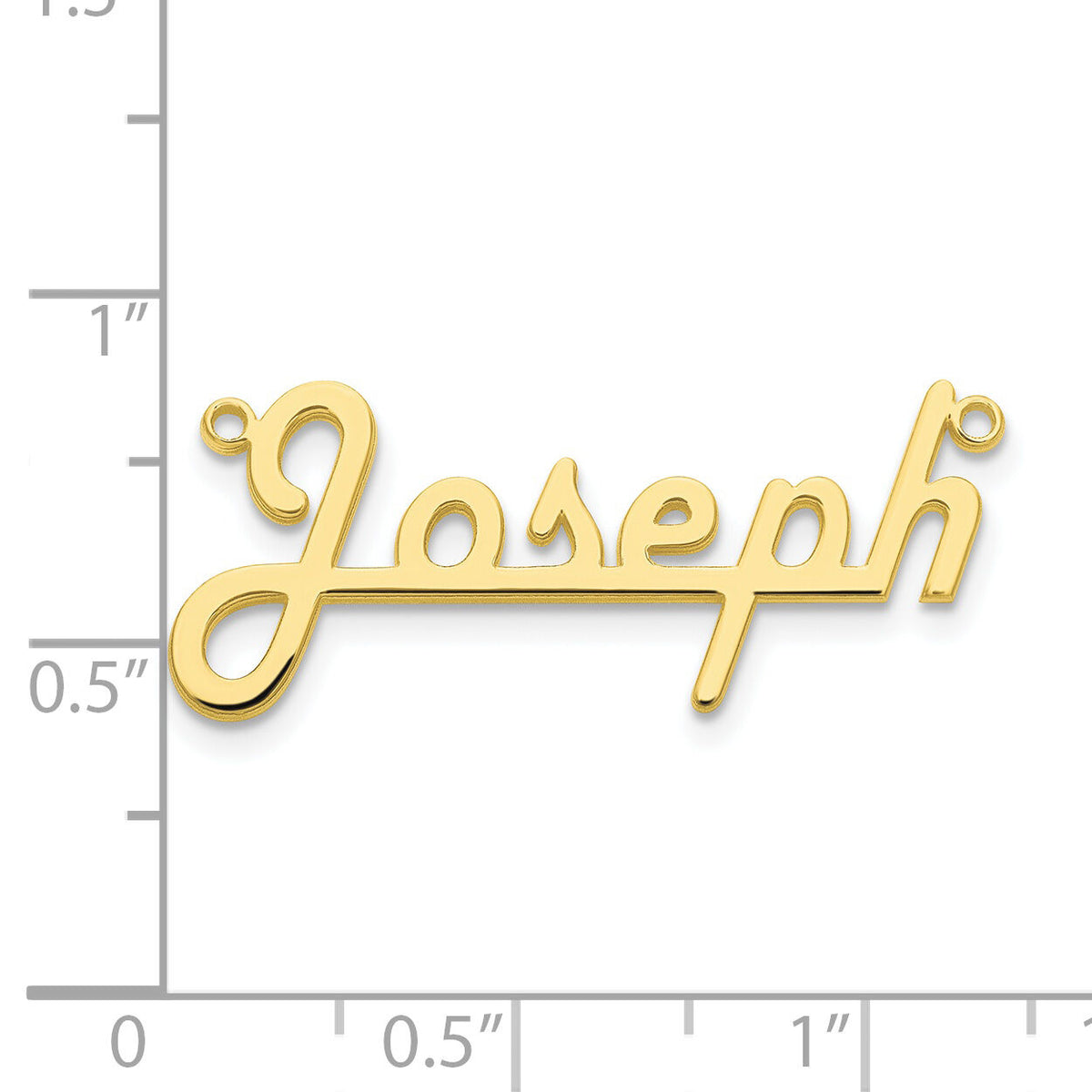 10k Yellow Gold Underlined Name Plate-10XNA943Y