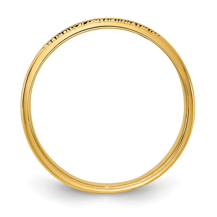 10k Yellow Gold Fingerprint Ring-10XNR95Y