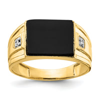 10K Men's ring mounting-10Y1542