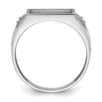 10K White Gold Men's ring mounting-10Y1543