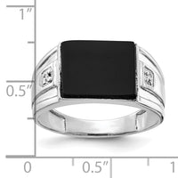 10K White Gold AA Diamond men's ring-10Y1543AA