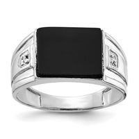 10K White Gold AA Diamond men's ring-10Y1543AA