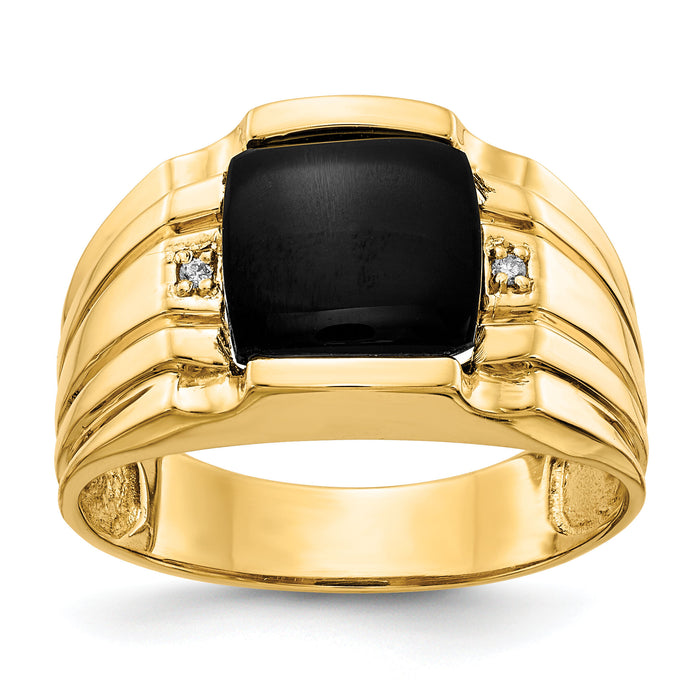 10K Men's ring mounting-10Y1548