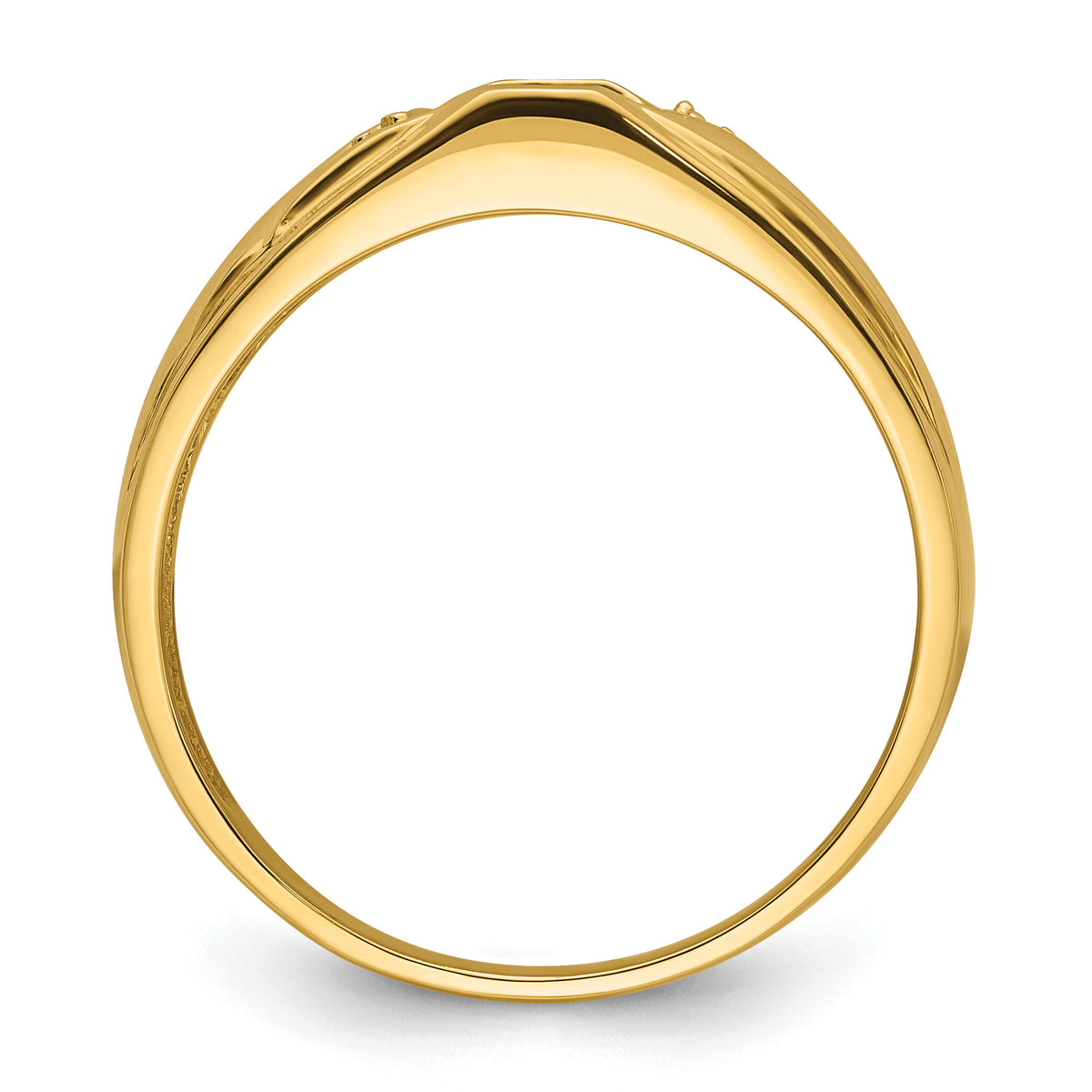 10K Mens Diamond and Onyx Ring Mounting-10Y3987