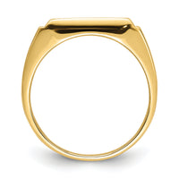 10k Men's Polished and Textured Masonic Ring Mounting-10Y4108