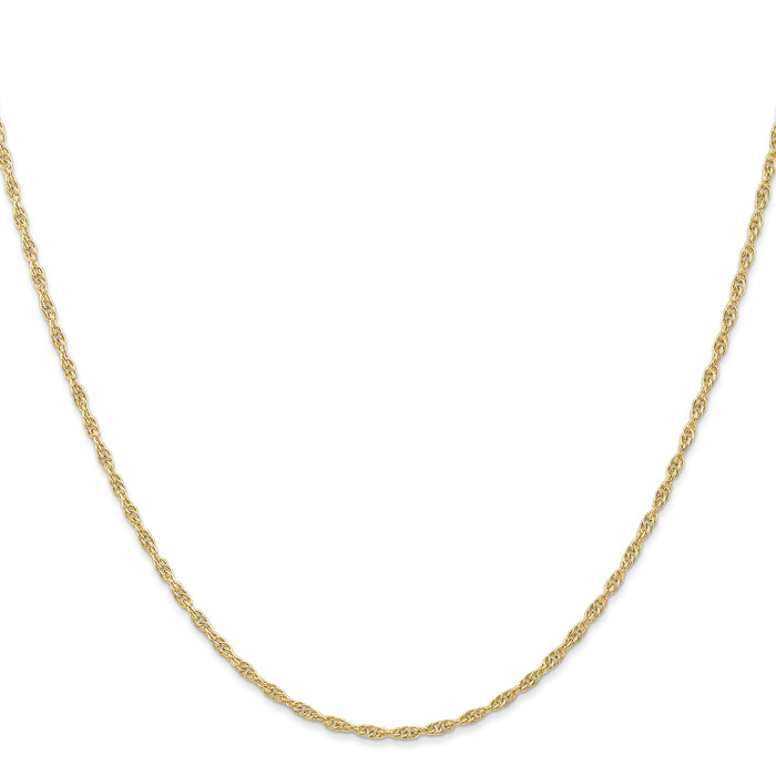14K 1.55mm Carded Cable Rope Chain-11RY-18