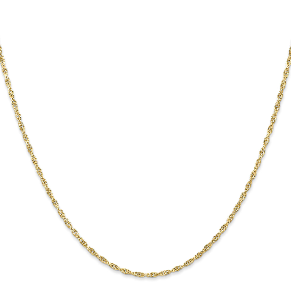 14K 1.55mm Carded Cable Rope Chain-11RY-24