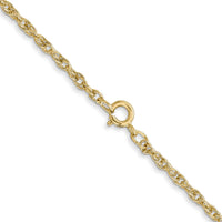 14K 1.55mm Carded Cable Rope Chain-11RY-20