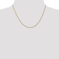 14K 1.55mm Carded Cable Rope Chain-11RY-18