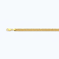 14K 3MM YELLOW GOLD HOLLOW MIAMI CUBAN 16" CHAIN NECKLACE (AVAILABLE IN LENGTHS 7" - 30")