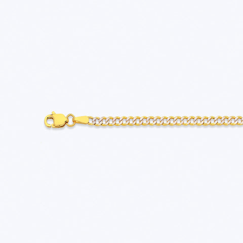 10K HOLLOW PAVE CURB CHAIN