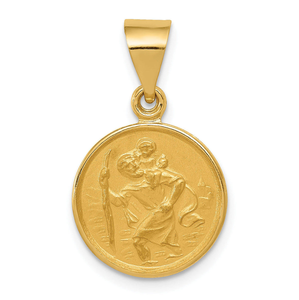 18k Saint Christopher Medal Pendant-18XR13