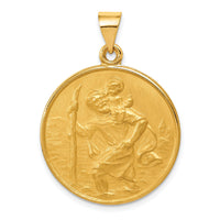 18k Saint Christopher Medal Pendant-18XR14
