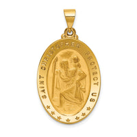 18k Saint Christopher Medal Pendant-18XR15