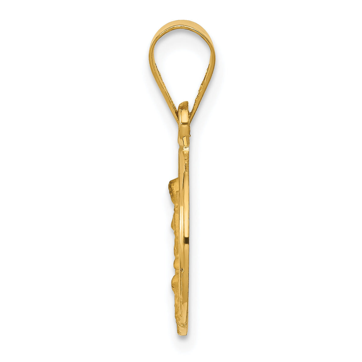 18k Guardian Angel Medal Pendant-18XR23