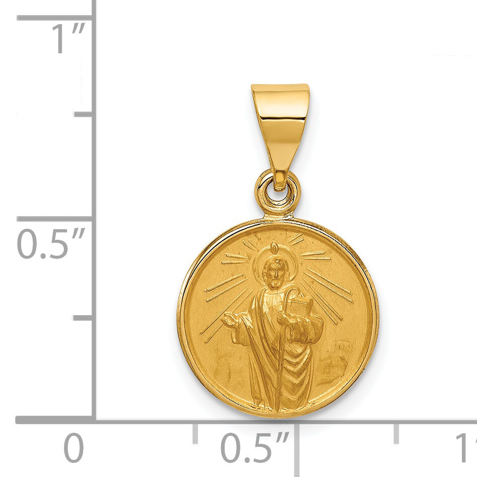 18K Saint Jude Thaddeus Medal Pendant-18XR30