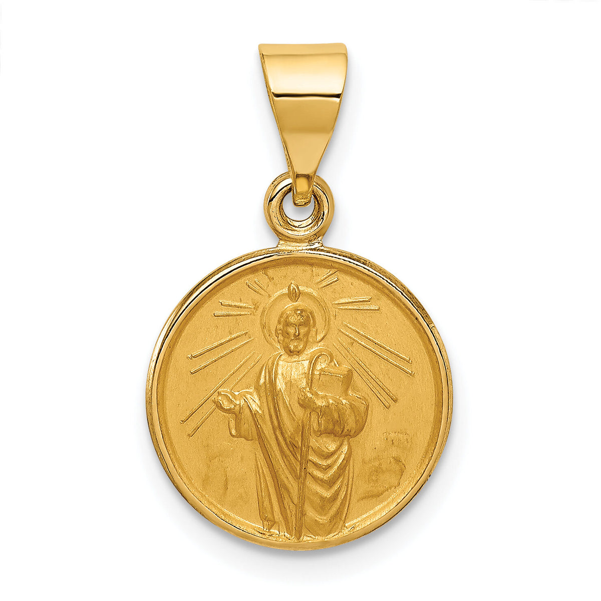 18K Saint Jude Thaddeus Medal Pendant-18XR30