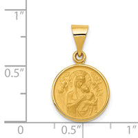 18k Our Lady of Perpetual Help Medal Pendant-18XR46